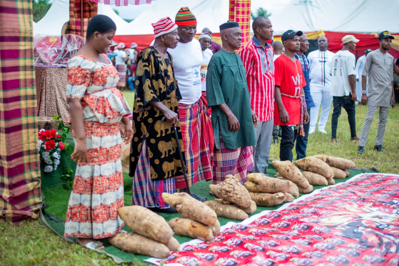 Cultural display as Igbere community celebrates new yam festival