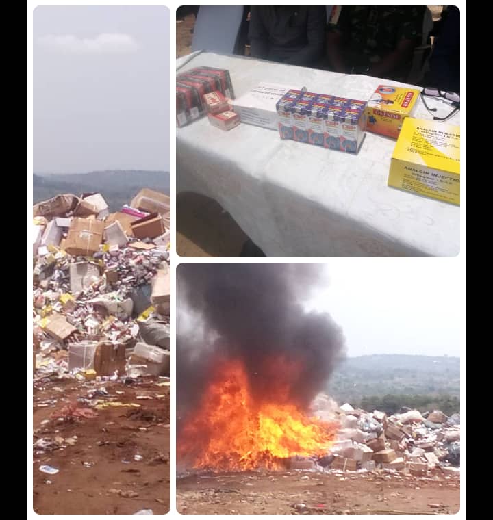 NAFDAC sets ablaze N1trillion worth of seized drugs in Anambra